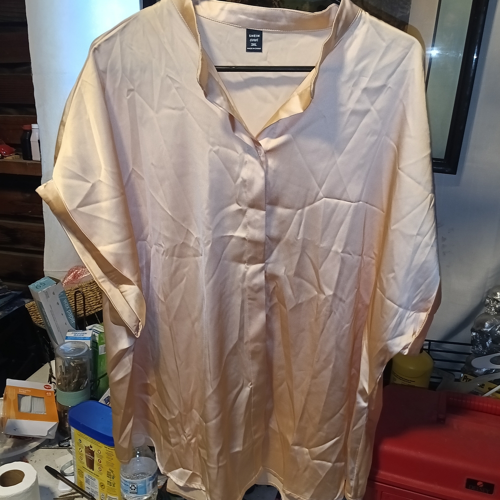 SHEIN Cream Chemise